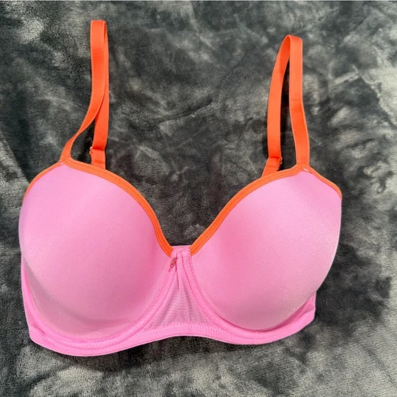 Skarlett Blue Vibrant Pink and Orange Bra - Picture 1 of 2